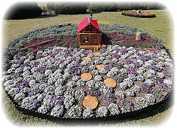 春の花壇 春の花壇