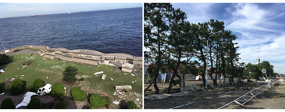 台風の被害状況写真（別ページで開きます）